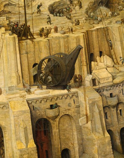 Een tredkraan door Pieter Bruegel the Elder